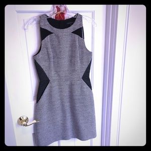 Cute and edgy, black and white dress.